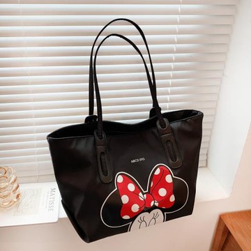 帆布包女夏大容量包包新款小眾卡通手提購物袋尼龍托特包女單肩包