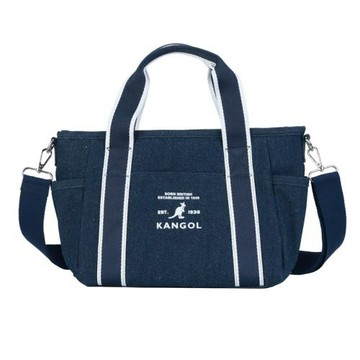 KANGOL 托特包 帆布側背包 深藍 66251707 80 noV66