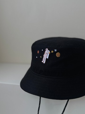 Eco-Friendly 刺繡環保漁夫帽 Spaceman 宇航員