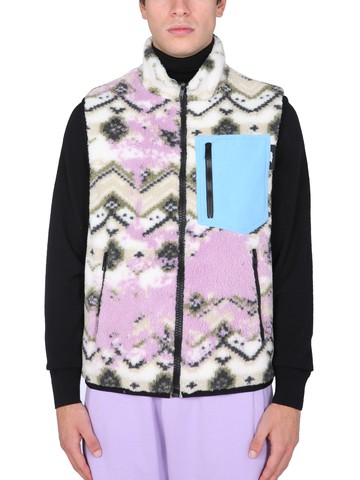 msgm fleece sherpa vest