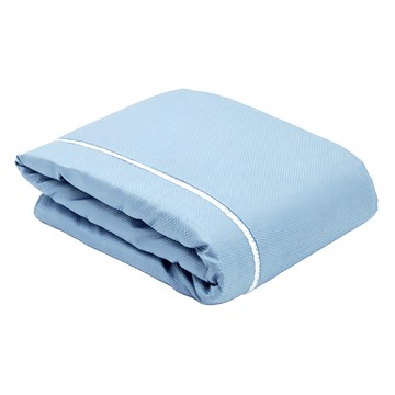 銀離子抗菌涼被 緹花布+超細纖維布  145 x 180cm  藍色
