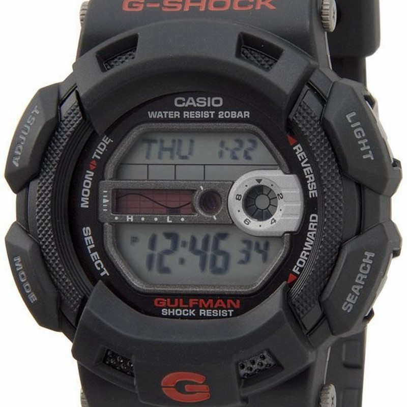 カシオ Gショック Casio G Shock 腕時計 9100 G9100 1 Dr Gulfman ガルフマン タイドグラフ ブラック メンズ ブランド 通販 Lineポイント最大0 5 Get Lineショッピング