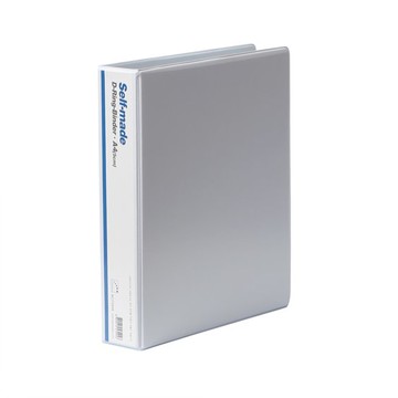 希望辦公用品 D型環活頁夾 5cm 附標籤 3孔 顏色隨機  白色  1本