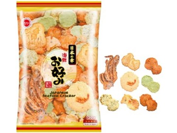 【江戶物語】鈴木榮光堂 綜合海鮮餅 130g 蝦仙貝 蝦餅 海鮮米果 花枝煎餅米果 ZELICO