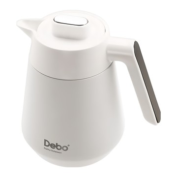 Debo 德鉑廚具 316不鏽鋼真空保溫壼  白色  1.2L  1個