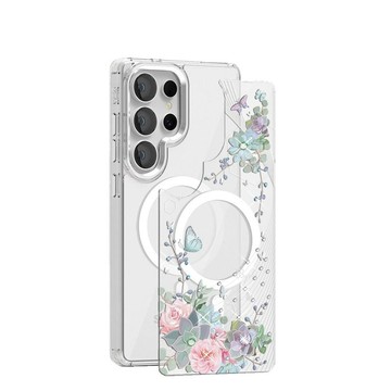 Samsung S26/S25/S24系列 可拆式磁吸片材彩鑽手機殼-舞江南