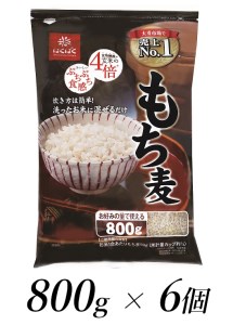 1.4-9-12はくばく　もち麦　800gx6個