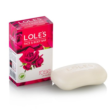 LOLES 草本護膚潔顏皂(玫瑰) 100g