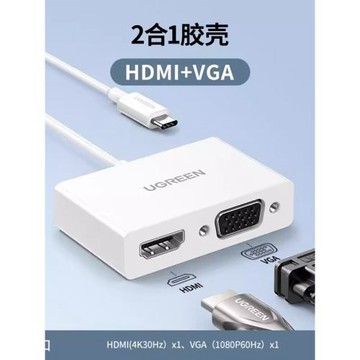 UGREEN綠聯MM123 Type-C to HDMI+VGA Converter 4K 30843擴展塢