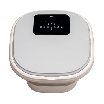尚朋堂 足部SPA按摩機 SFT-120R 智能恆溫40~46度 防水等級IPX4  摺疊款 灰色 + 米色