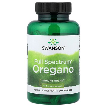 Swanson Vitamins, 多面® 牛至，450 毫克，90 粒膠囊