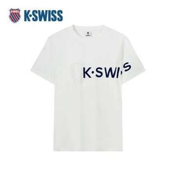 K-SWISS 短袖T恤 T-SHIRTKC7622MHTS08 男上衣 男裝 白色 109869-115