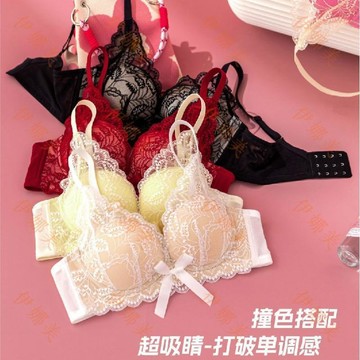 【臺灣出貨👙】原創K67#性感蕾絲內衣女小胸聚攏胸罩收副乳防下垂調整型純欲文胸【伊娜美】