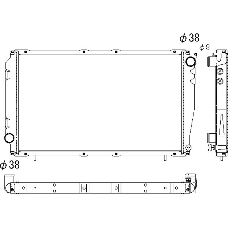 インプレッサ レガシー ラジエーター MT ターボ GC8 GF8 45111AA260 koyo PL090302 LINEショッピング