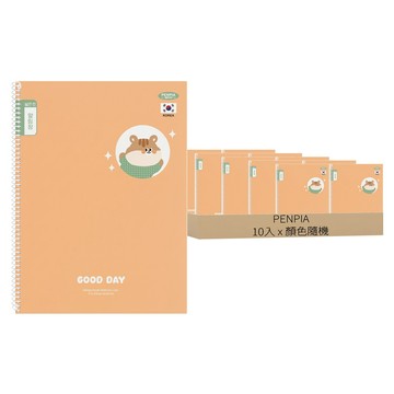 PENPIA 國小生用彈簧聯絡簿 10入組  顏色隨機  1組