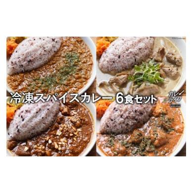 ふるさと納税 長崎県 雲仙市 冷凍スパイスカレー 4種 計6食セット キーマ グリーン チキン ポーク 詰め合わせ 食べ比べ ／ カレーライフ ／ 長崎県 雲仙市