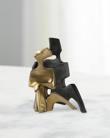 Affection Bronze & Golden Decor Sculpture
