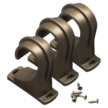 Window&Interior 35mm 窗簾桿支架  3個  金色