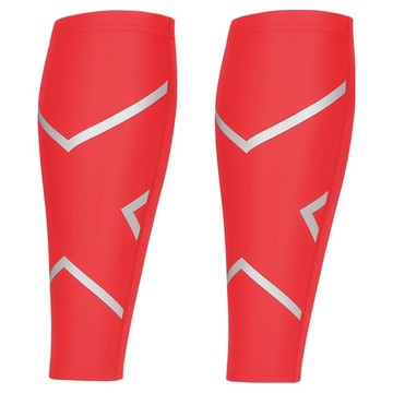 A-ZEAL 高彈力加壓護腿 高彈力吸濕透氣防滑膠條 SP6004  XL  1組  紅色