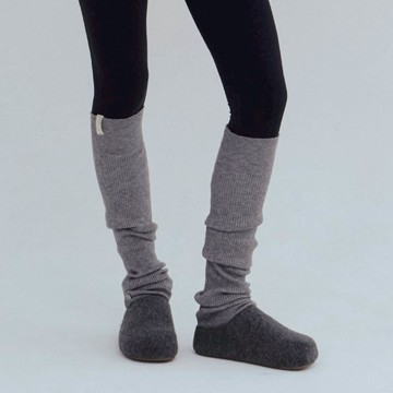 針織鈕扣保暖襪套