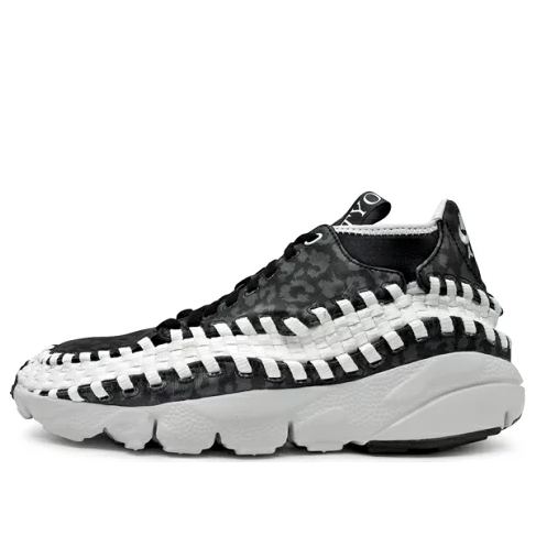 Nike Air Footscape Woven Chukka x mita sneakers 'Black Leopard/White'