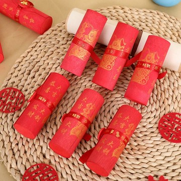 🔥臺灣出貨-熱賣中🔥2025年新款創意手工木質軟皮圓筒加厚定製喜慶紅利是封