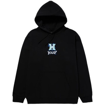 【HUF】241A31800 SASSY H PULLOVER HOODIE 帽T (黑色)