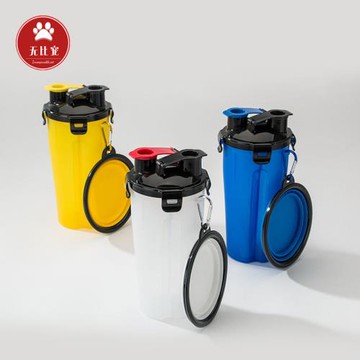 狗狗外出水糧杯水壺水杯泰迪比熊柯基柴犬法斗雪納瑞邊牧金毛用品