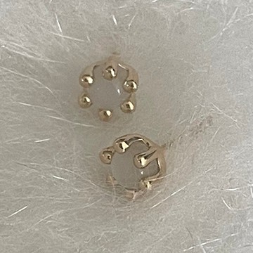 Haime 迷你蘑菇寶石耳環