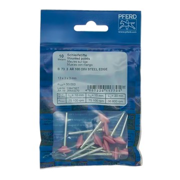 PFERD 德國馬牌 B73 帶柄砂輪 10支裝  用於切割研磨  本品(無追加電池)  1組