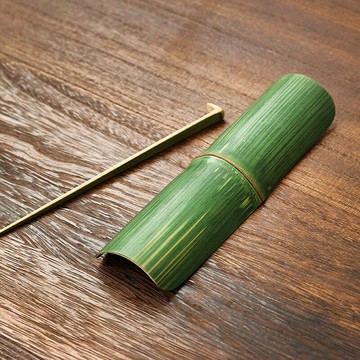 茶則布袋便攜茶匙茶勺竹制茶鏟茶則茶葉勺子功夫茶具茶道配件