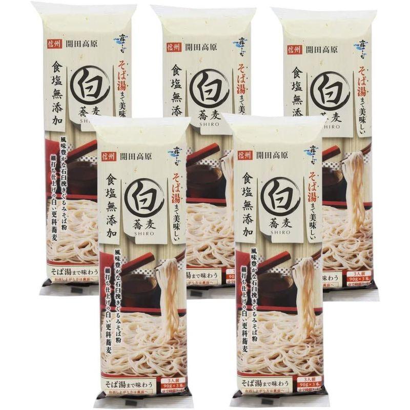 はくばく 霧しな そば湯まで美味しい蕎麦 白 270g×5袋