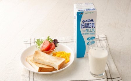 らくのう 低脂肪乳 計6L（1000ml×6本）紙パック 牛乳 ミルク 低脂肪牛乳 らくのうマザーズ