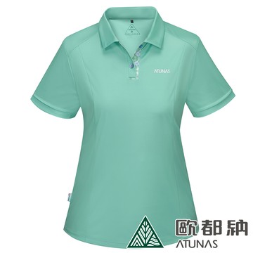 女款Polygiene酷涼抗夏節能抑菌短袖POLO衫(A1PS2403W淺豆綠/抗臭/涼感/排汗快乾)
