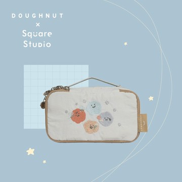 【DOUGHNUT】方坊聯名 Corolla 筆盒 筆袋 化妝包 全開式化妝包 手提收納包 Square Studio