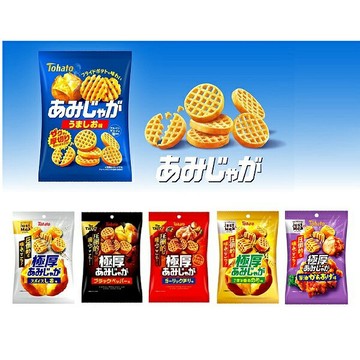 【江戶物語】 Tohato 東鳩 極厚切網狀洋芋片 45g 厚切薯片 極厚洋芋片 網格洋芋片 馬鈴薯片 日本原裝進口