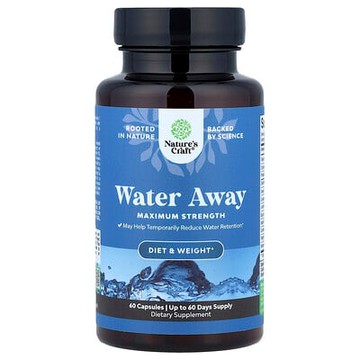 Nature's Craft, Water Away，特強型，60 粒膠囊