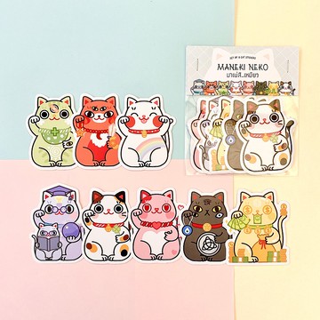 招財貓貼紙包 | Maneki Neko