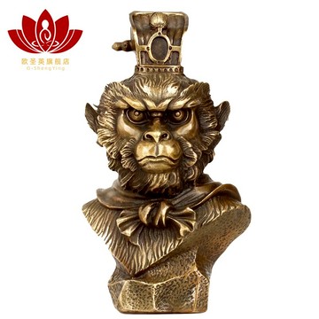 歐圣英 孫悟空頭像擺件 斗戰勝佛齊天大圣佛頭像擺件家居創意飾品