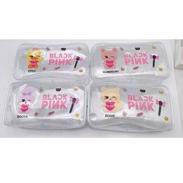 痛包筆袋⭐BLACKPINK 粉墨 追星鉛筆盒 帆布大容量 學生文具 生日禮物 粉絲應援 初高中文具盒小衆化妝袋