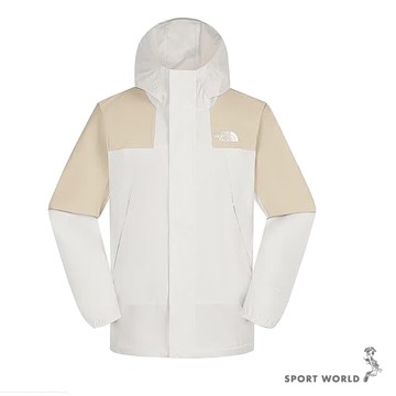 The North Face 北面 連帽外套 男裝 防曬 防風 防潑水 米白【運動世界】NF0A8DGDJN5