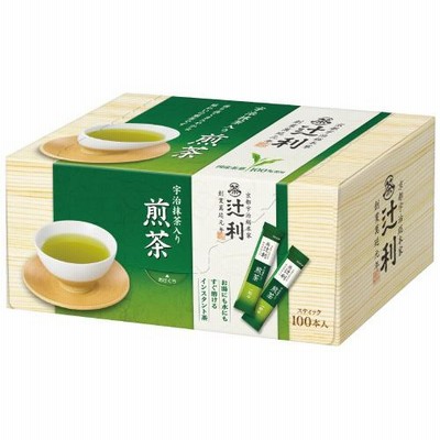 片岡物産　※辻利 宇治抹茶入り煎茶100P 204033　お得10個パック