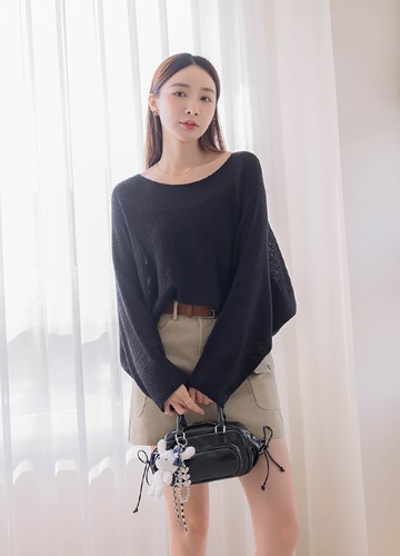 鬆弛感針織上衣