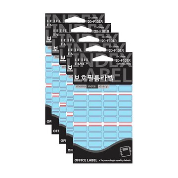 Petit 保護膜標籤索引貼 20-F101  紅色 (20-F101R)  5包  5個