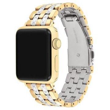 COACH Apple Watch 錶帶 38/40/41mm適用 雙色C字logo 不鏽鋼錶帶 夏日煥新提案 送禮推薦 (不含手錶)