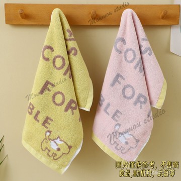 純棉兒童毛巾洗臉家用全棉吸水柔軟不掉毛寶寶卡通小孩幼兒長童巾高密度雙層 餵奶巾 洗臉巾手帕 萬用巾吸汗巾 新生兒
