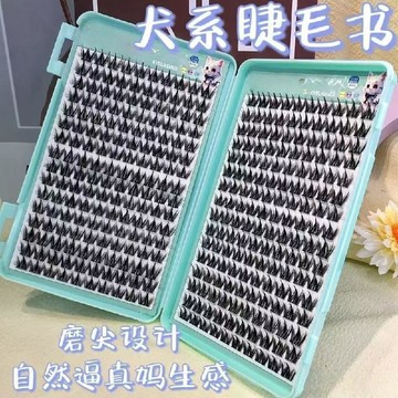 臺灣出🔥犬系 狗狗 眼睫毛書 20排 超大容量 新手 超美 上鏡 自然 仿真 歐美 韓系 新手