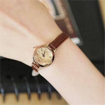 julius聚利時韓國時尚細皮帶女表小巧迷你小表盤學生防水女士手表