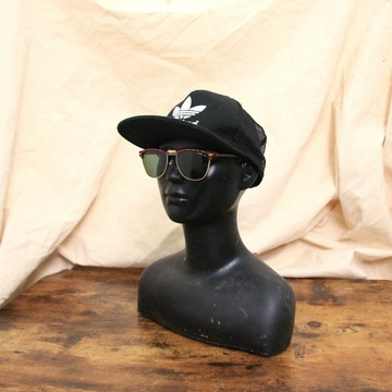Back to Green::戶外帽  黑白立體標 d-61//vintage hat
