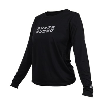 ASICS 女跑步長袖T恤(吸濕排汗 免運 反光 運動 上衣 休閒「2012D714-001」≡排汗專家≡
